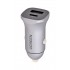 Ugreen USB Type-C / USB 24W Power Delivery Quick Charge car charger, grey (30780)