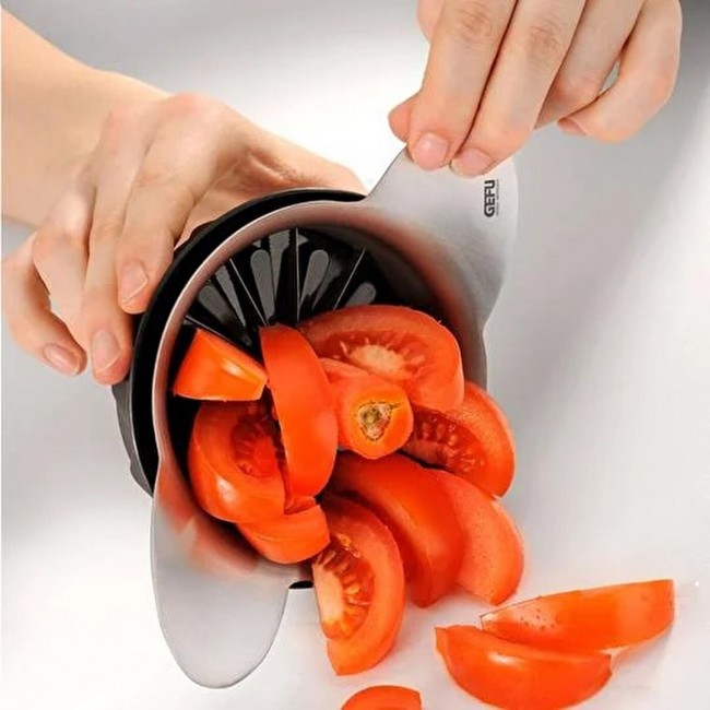 GEFU POMO manual food chopper Black, Stainless steel