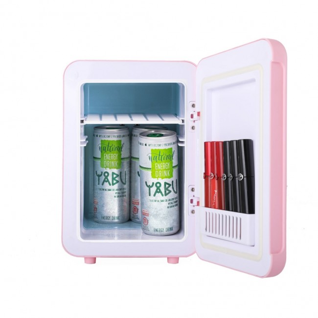 Adler | AD 8084 | Mini Refrigerator | Free standing | Larder | Height 27 cm | Fridge net capacity 4 L | Pink