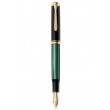 Pelikan Souver n 1000 fountain pen Built-in filling system Black, Gold, Green 1 pc(s) Pelikan Souver n 1000 fountain pen Built-in filling system Black, Gold, Green 1 pc(s)