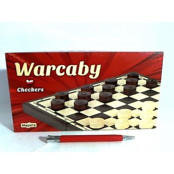 Wooden draughts 25cm MAGIERA