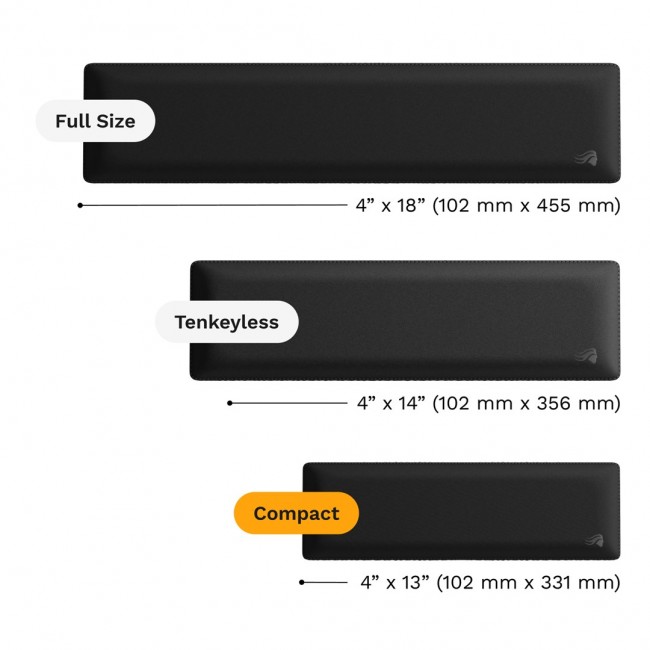 Glorious Gaming Glorious Ergonomic Wrist Rest - 65% / 75% - Cloth - Black Glorious Gaming Glorious Ergonomic Wrist Rest - 65% / 75% - Cloth - Black