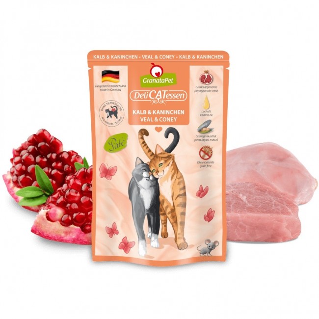 GRANATAPET DeliCATessen Veal and coney - wet cat food - 85g