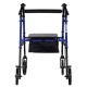 Lightweight aluminium four-wheel rehabilitation walker CH100AM Lightweight aluminium four-wheel rehabilitation walker CH100AM