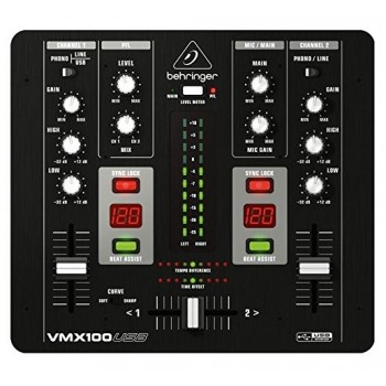 Behringer VMX100USB audio mixer 2 channels Black