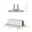Techly Vertical Aluminum Notebook Stand