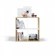MALAX 2X2 ARTISAN/WHITE BOOKCASE