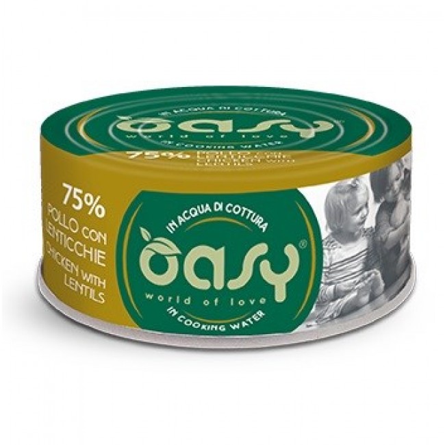 OASY More Love Chicken with lentils - wet cat food - 70g