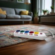 Maclean power strip, 5 socket extension cable, with switches, 250VAC/10A, 1.5m, MCE204 M/W Maclean power strip, 5 socket extension cable, with switches, 250VAC/10A, 1.5m, MCE204 M/W
