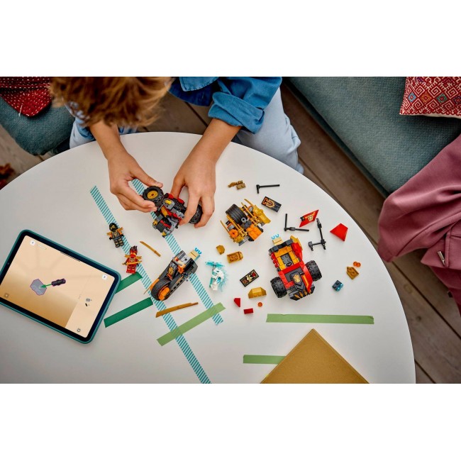 LEGO NINJAGO 71864 Kai and Cole's Combiner Vehicles