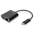 Digitus USB Type-CTM Gigabit Ethernet adapter with Power Delivery support