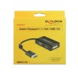 DeLOCK 0.16m DisplayPort/VGA+HDMI+DVI VGA (D-Sub)+ HDMI + DVI Black