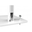 Manhattan Desktop Kiosk Stand (Anti theft) for Tablet and iPad, Universal, 360 Rotation, Tilt +20 to -110 , White, Lockable, Countertop Holder for 7.9