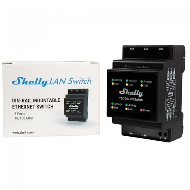 Shelly LAN Switch 5 Ports 10/100 Mbit