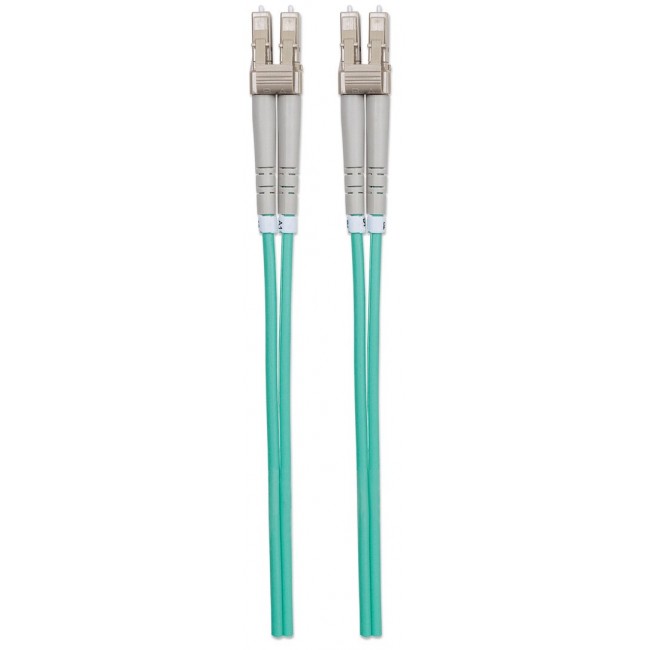 Intellinet 750097 LC/LC 50/125 Duplex Multimode OM3 Fiber Optic Patch Cable (10m) Intellinet 750097 LC/LC 50/125 Duplex Multimode OM3 Fiber Optic Patch Cable (10m)