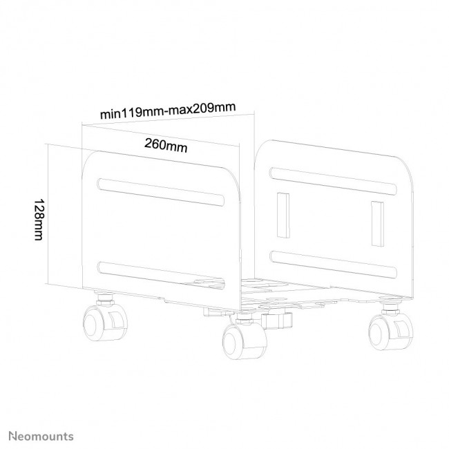 Neomounts CPU-M100BLACK CPU holder - max 10 kg - universal Neomounts CPU-M100BLACK CPU holder - max 10 kg - universal