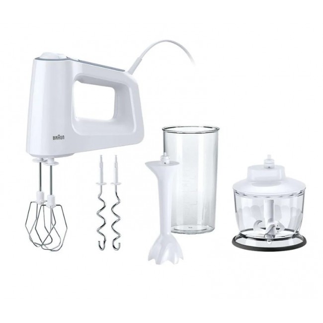 Braun HM 3135 WH Hand mixer 500 W Grey, White Braun HM 3135 WH Hand mixer 500 W Grey, White