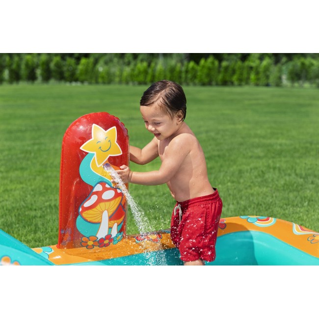 Bestway Retro Groove Kids Inflatable Play Center and Pool 1.93 m x 1.52 m x 74 cm
