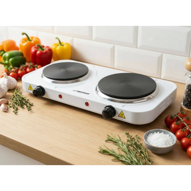 Esperanza EKH014W Electric cooker 2 zones White