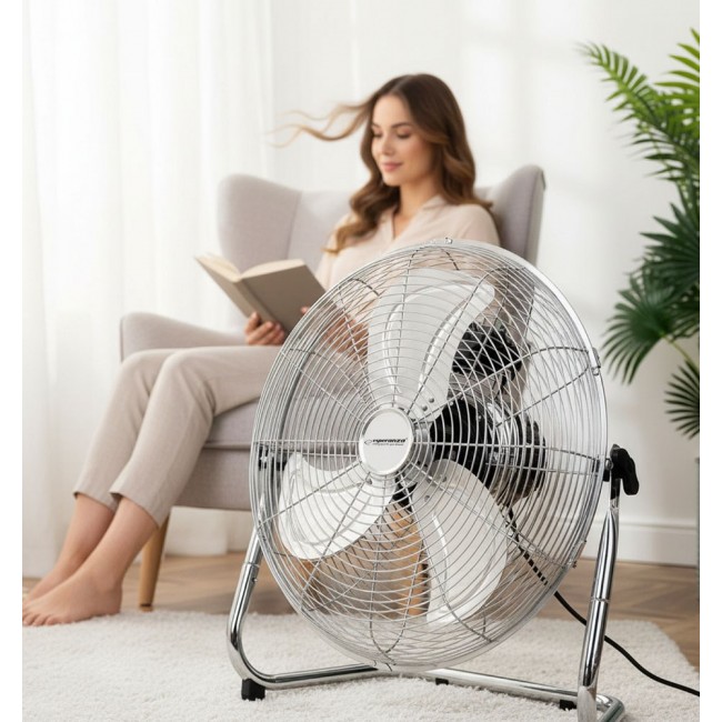 Circulation fan 18'' ESPERANZA EHF006 CYCLONE Chrome