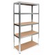 Topeshop REGA G9040 garden tool storage rack Freestanding Galvanized steel, MDF