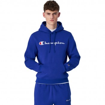 Men's Champion Hooded Sweatshirt Blue 220253 BS008 M