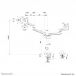 Neomounts DS60-425WH2 Monitor arm 17-27