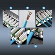 Extralink CAT6 UTP 0.5U | Patchpanel | 24 Ports
