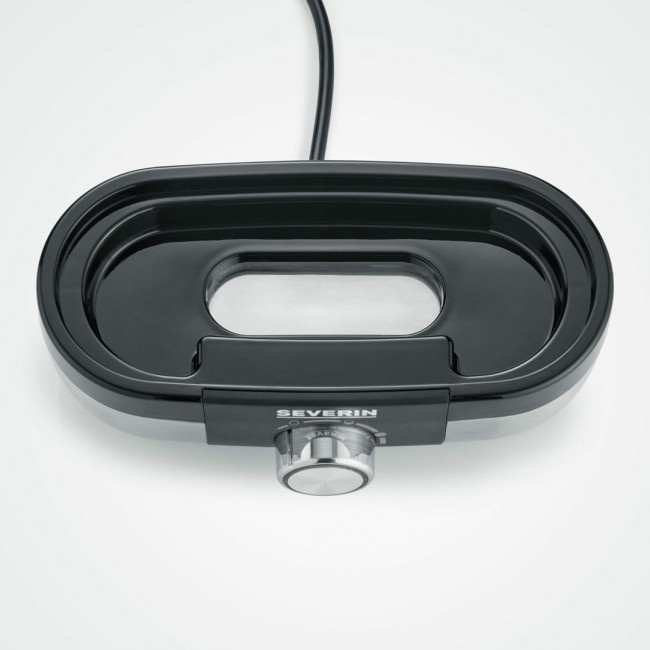 Severin EK 3163 3 egg(s) Black, Stainless steel, Transparent