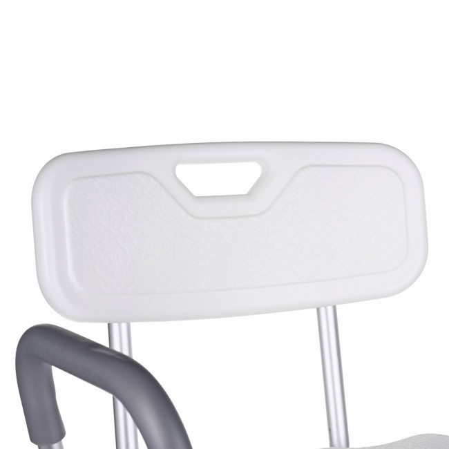 Shower stool with backrest and handles Shower stool with backrest and handles