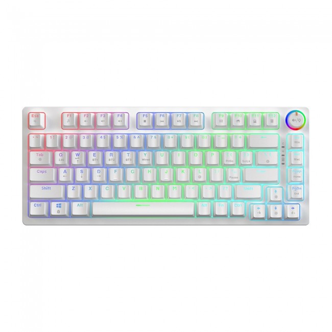 Savio Phenix WHITE GAT RED keyboard Gaming Bluetooth QWERTY International EER Savio Phenix WHITE GAT RED keyboard Gaming Bluetooth QWERTY International EER