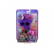 Polly Pocket Monster High Compact with 3 Micro Dolls & 10 Accessories, Opens to High School