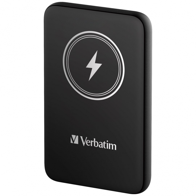Verbatim Charge 'n' Go Magnetic Wireless Power Bank 10000mAh Black Verbatim Charge 'n' Go Magnetic Wireless Power Bank 10000mAh Black
