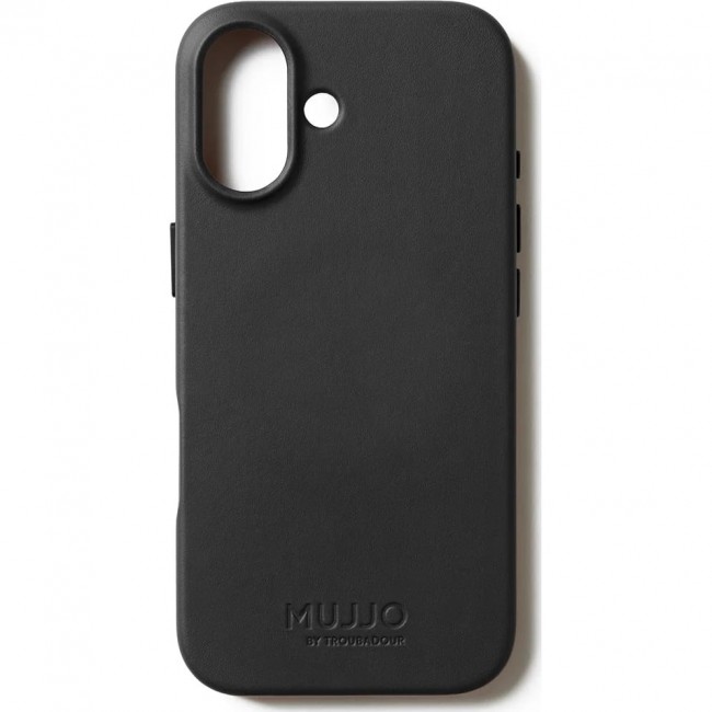 Mujjo Full Leather Case MagSafe Case for iPhone 17 Schwarz