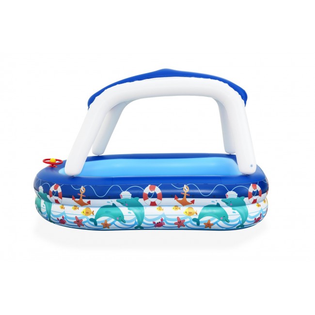 Inflatable pool+canopy 213x155x132 B54370