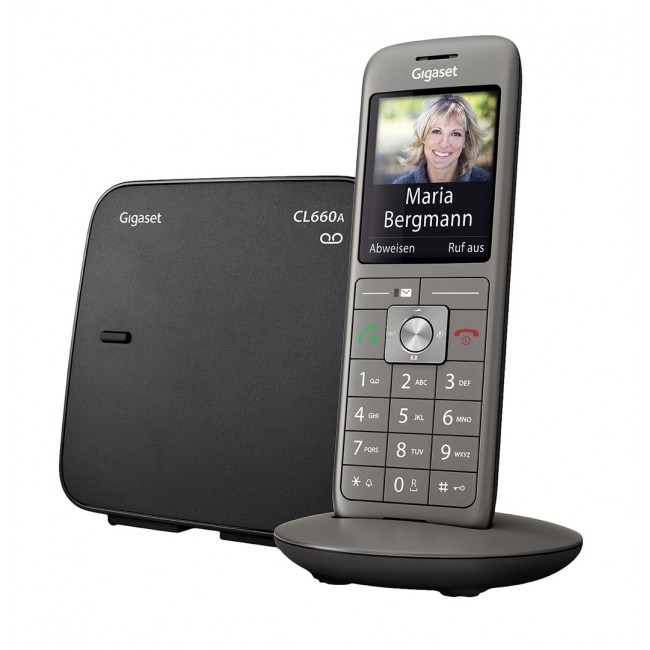 Gigaset CL660A DECT telephone Anthracite, Black