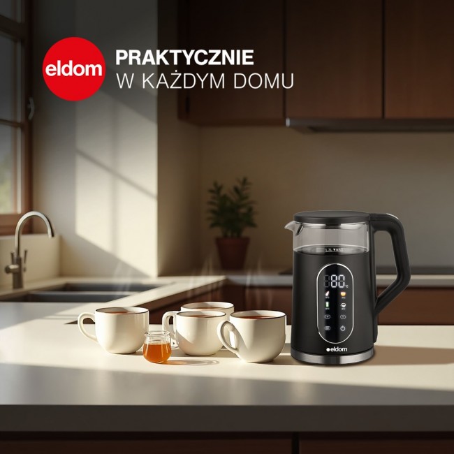ELDOM CORDLESS KETTLE WITH TEMPERATURE CONTROL C560 NUVIA