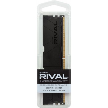 Goodram *DDR4 Rival Deep Black 8GB(1* 8)/3600 CL18 memory module 1 x 8 GB 3600 MT/s 288-pin DIMM