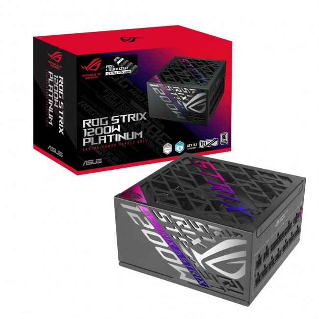 ASUS ROG -STRIX-1200P-GAMING-E power supply unit 1200 W 20+4 pin ATX ATX Black, Multicolour