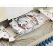 Equip 24-Port Fiber Optic Splice Box, LC Duplex, OS2, 1U, Equipped, Grey
