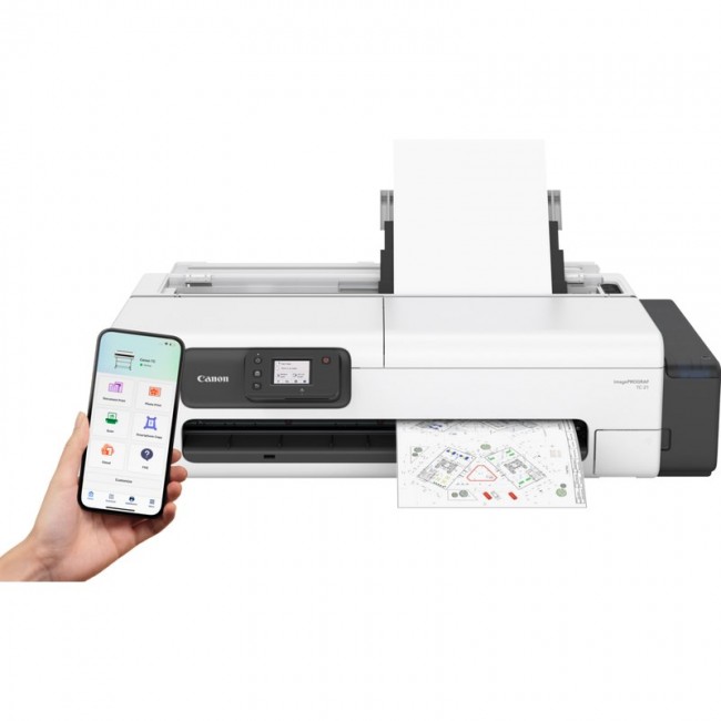 Canon imagePROGRAF TC-21 large format printer Wi-Fi Inkjet Colour 2400 x 1200 DPI A1 (594 x 841 mm) Ethernet LAN Canon imagePROGRAF TC-21 large format printer Wi-Fi Inkjet Colour 2400 x 1200 DPI A1 (594 x 841 mm) Ethernet LAN