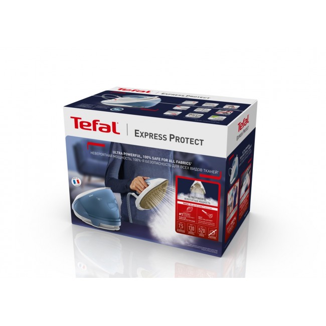 Tefal Express Protect SV9202 2800 W 1.8 L Durilium AirGlide Autoclean soleplate White, Blue