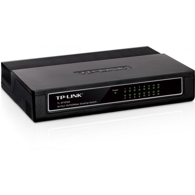 TP-Link TL-SF1016D network switch Fast Ethernet (10/100) Black