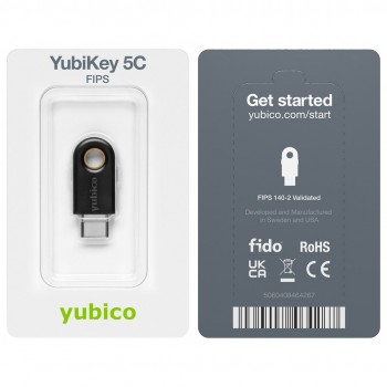 Yubico YubiKey 5C FIPS, NIST Validated Security Key, USB-C