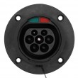 Akyga AK-SC-E26 eMobility Ladesteckdose 32 A 3phasig Type 2 No 3 0 m