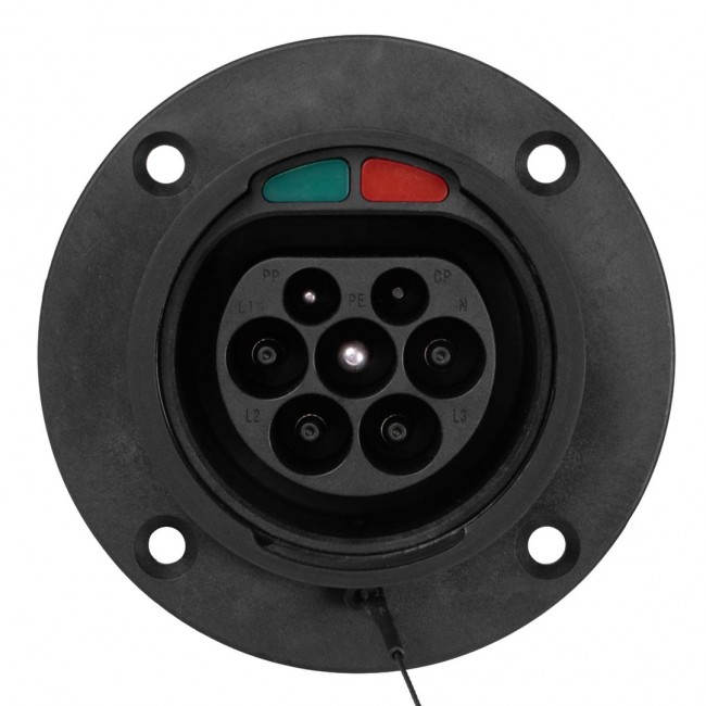 Akyga AK-SC-E26 eMobility Ladesteckdose 32 A 3phasig Type 2 No 3 0 m
