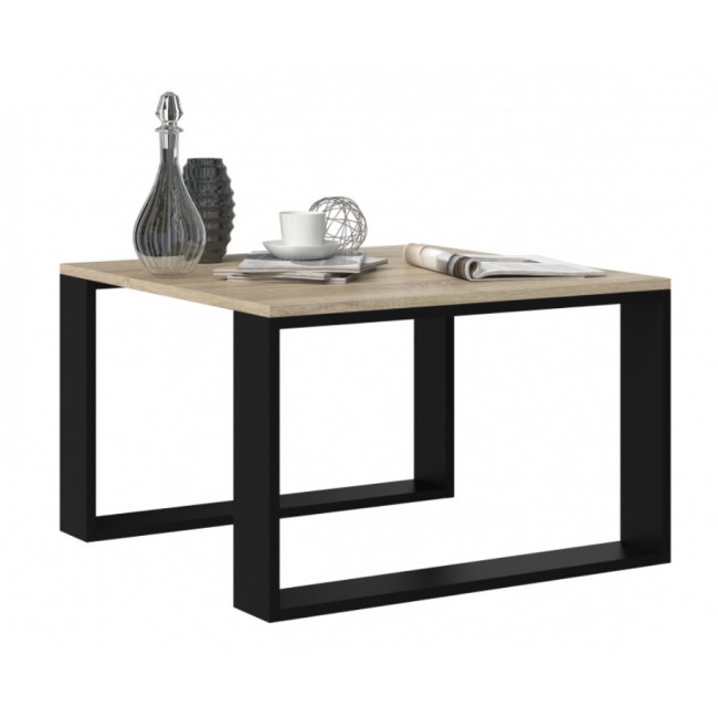 MODERN MINI table 67x67x40 cm Sonoma oak/Black