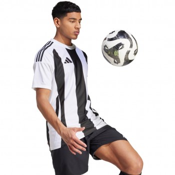 adidas Striped 24 Jersey Men's T-Shirt White/Black IW2143 L