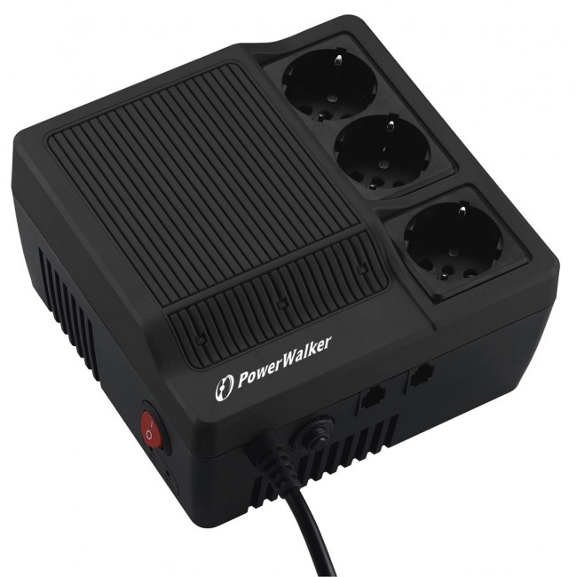 PowerWalker AVR 1000 voltage regulator 3 AC outlet(s) 180-264 V Black PowerWalker AVR 1000 voltage regulator 3 AC outlet(s) 180-264 V Black