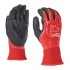 MILWAUKEE NITRILE COATED GLOVES XL/10 CUT RESISTANT LEVEL-A /12pcs.